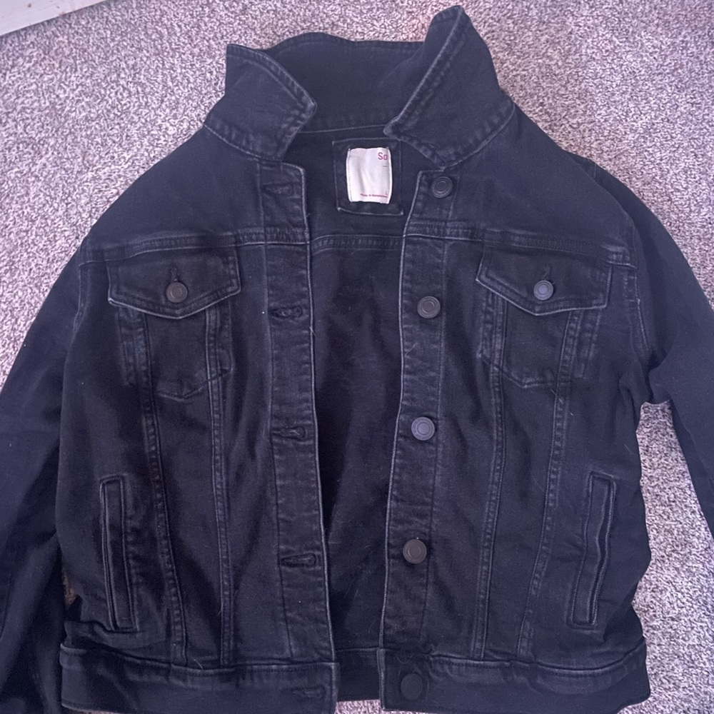 Teen Girl’s Black Denim Jacket